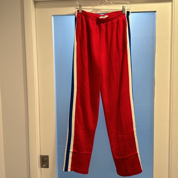 Vintage 1980s IZOD LACOSTE Red White & Blue USA Sweatpants - Picture 5 of 10